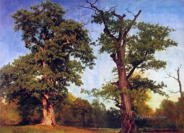 アルバート・ビアシュタット Painting - 森の開拓者たち アルバート・ビアシュタット